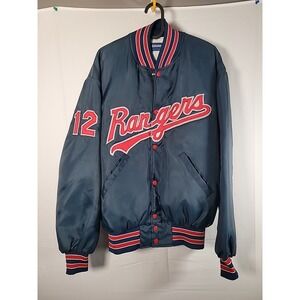 Vintage 90s Holloway Rangers Varsity Bomber Jacket Stitched #12 Size Large